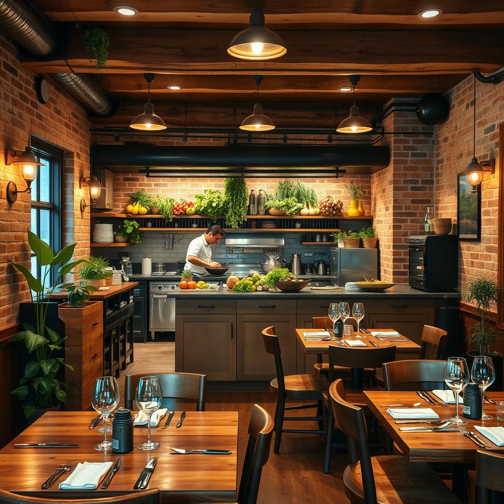 Charming Rustic Restaurant: Intimate Dining for 20
