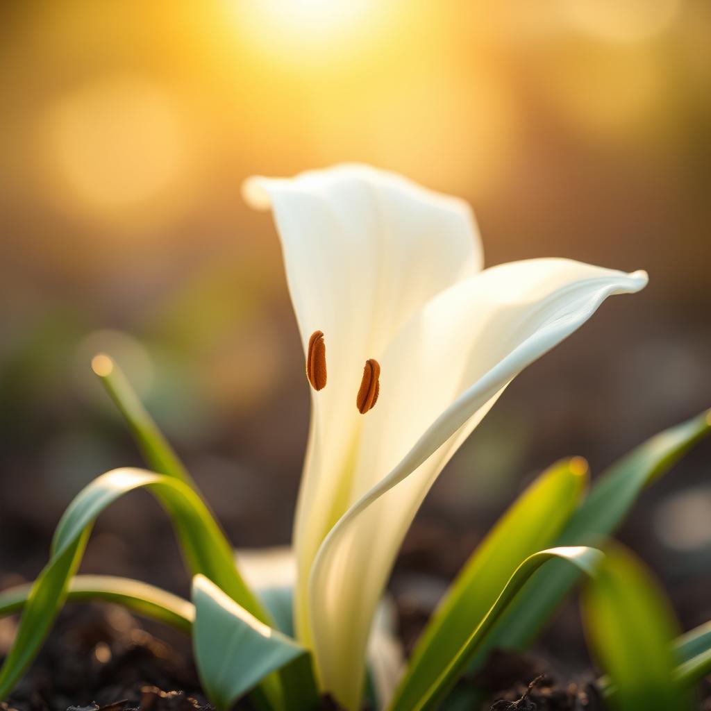 Embrace Natures Elegance: Beautiful White Lily