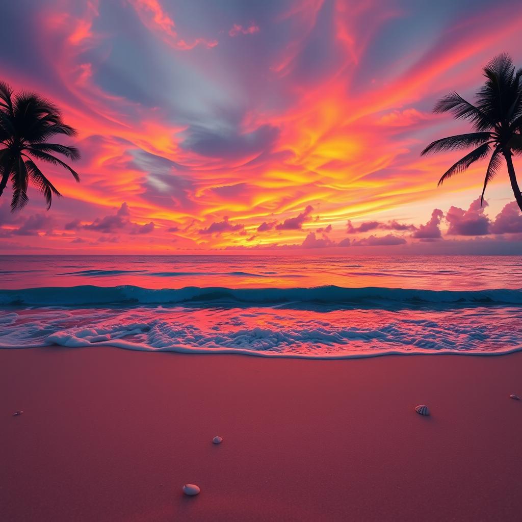 Breathtaking Beach Sunset Colors
