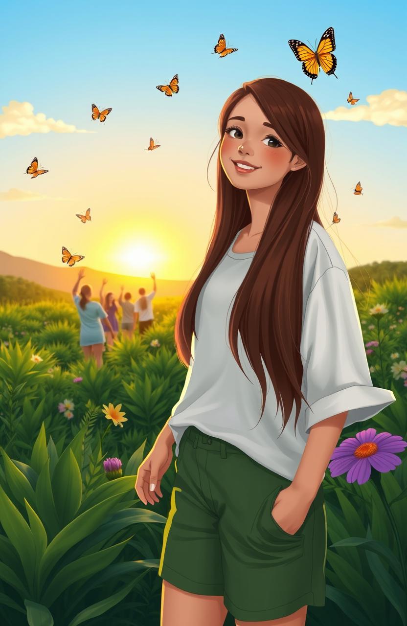 Joyful Moments with Ana: A Serene Scene