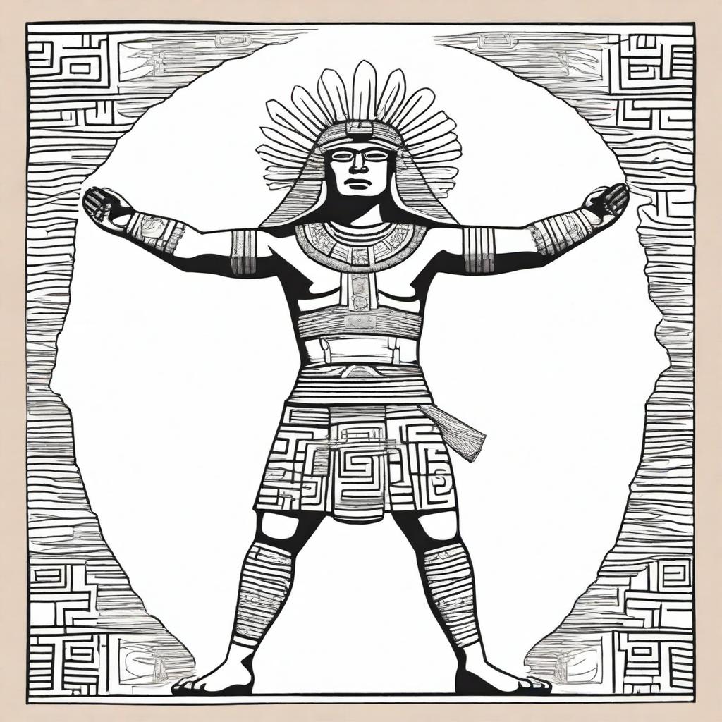 Aztec Man in Prayer