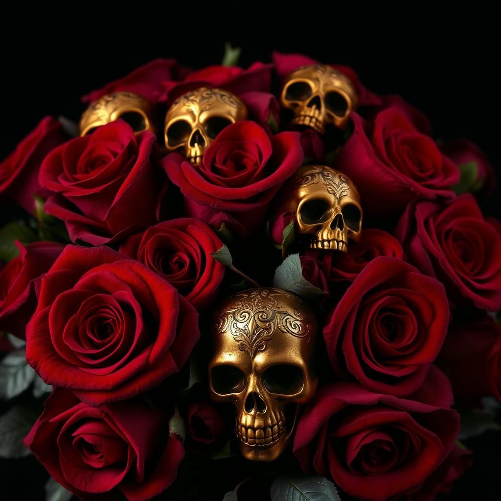 Enchanting Velvet Red Roses