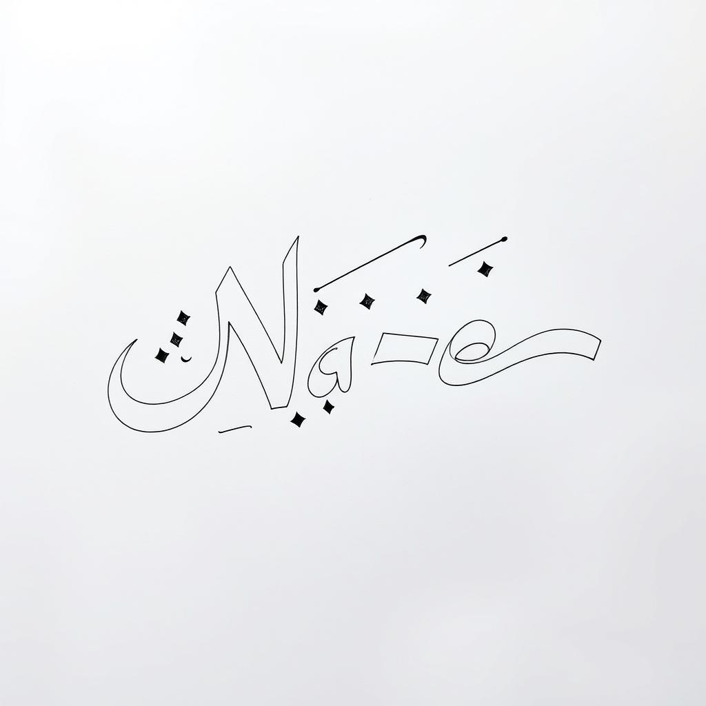 Elegant Nastaliq Script: Nazer Rendered