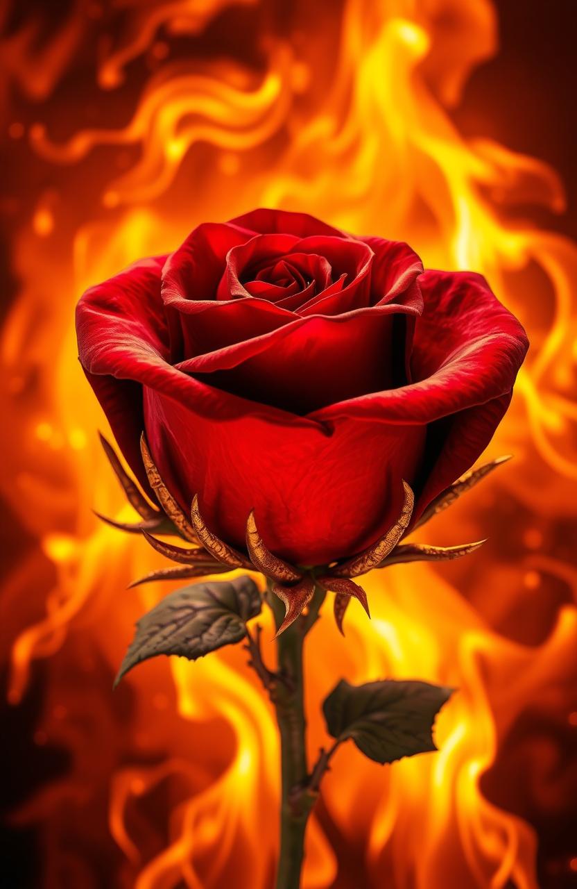 Eternal Flame: The Rose Amongst Fire