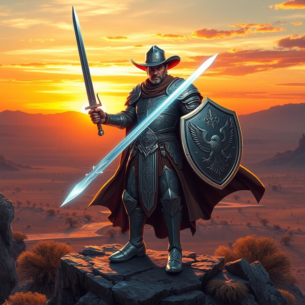Epic Cowboy Paladin: Defender of the Desert