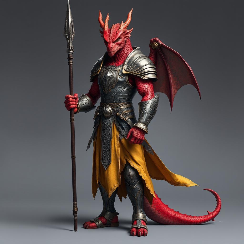 Embody Honor: Red Dragonborn Paladin