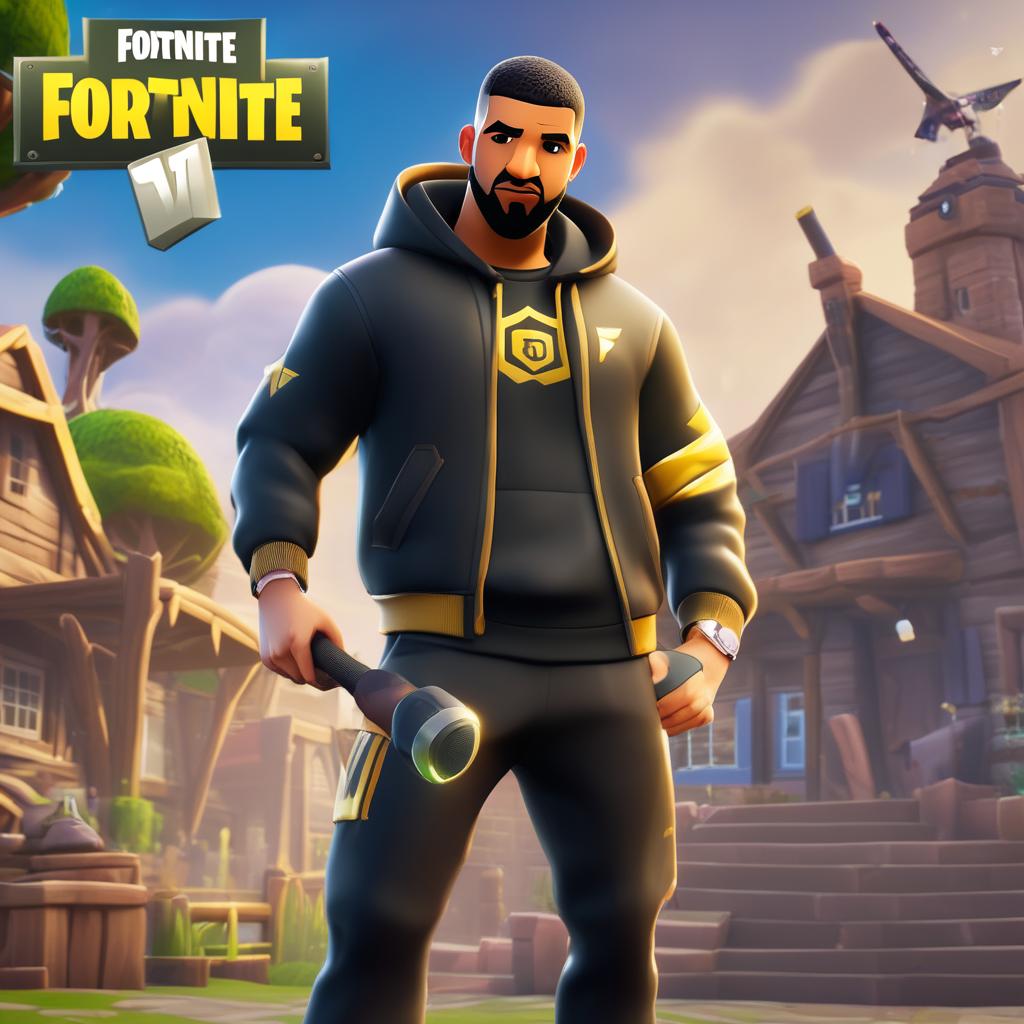 Drake Fortnite Skin: 6 God Takes Over the Battle Bus