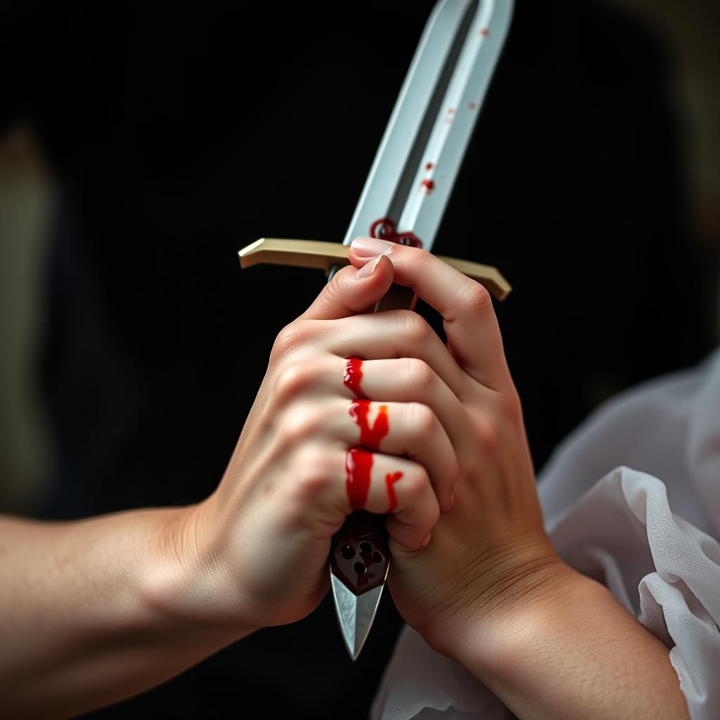 Intense Connection: Blood-Stained Dagger