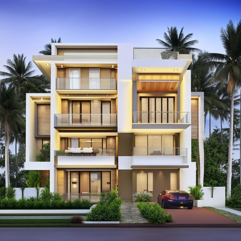 Sophisticated 4-Bedroom Duplex House Plan