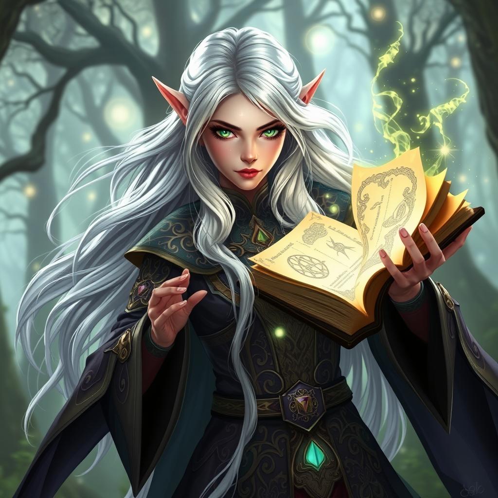 Enchanting Elf Wizard in Action