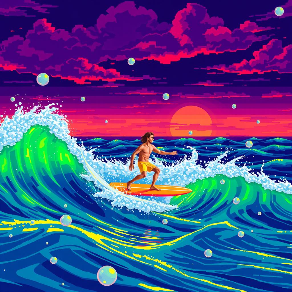 Surf the Radical Waves of a Radioactive Ocean