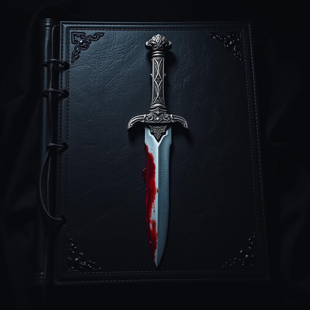 Unveil the Mystery: Ornate Dagger Against Dark Textures
