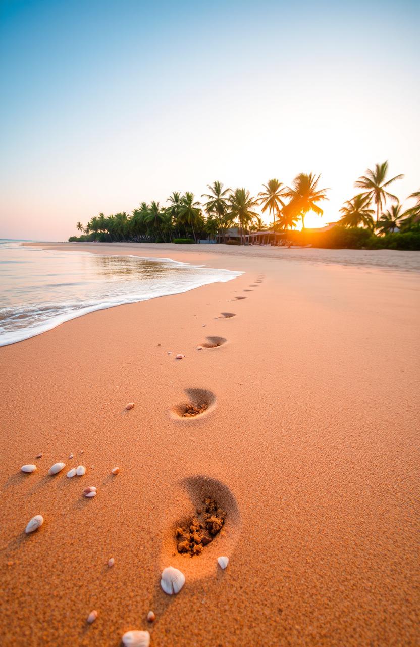 Stunning Beach Paradise: Golden Sands & Clear Skies
