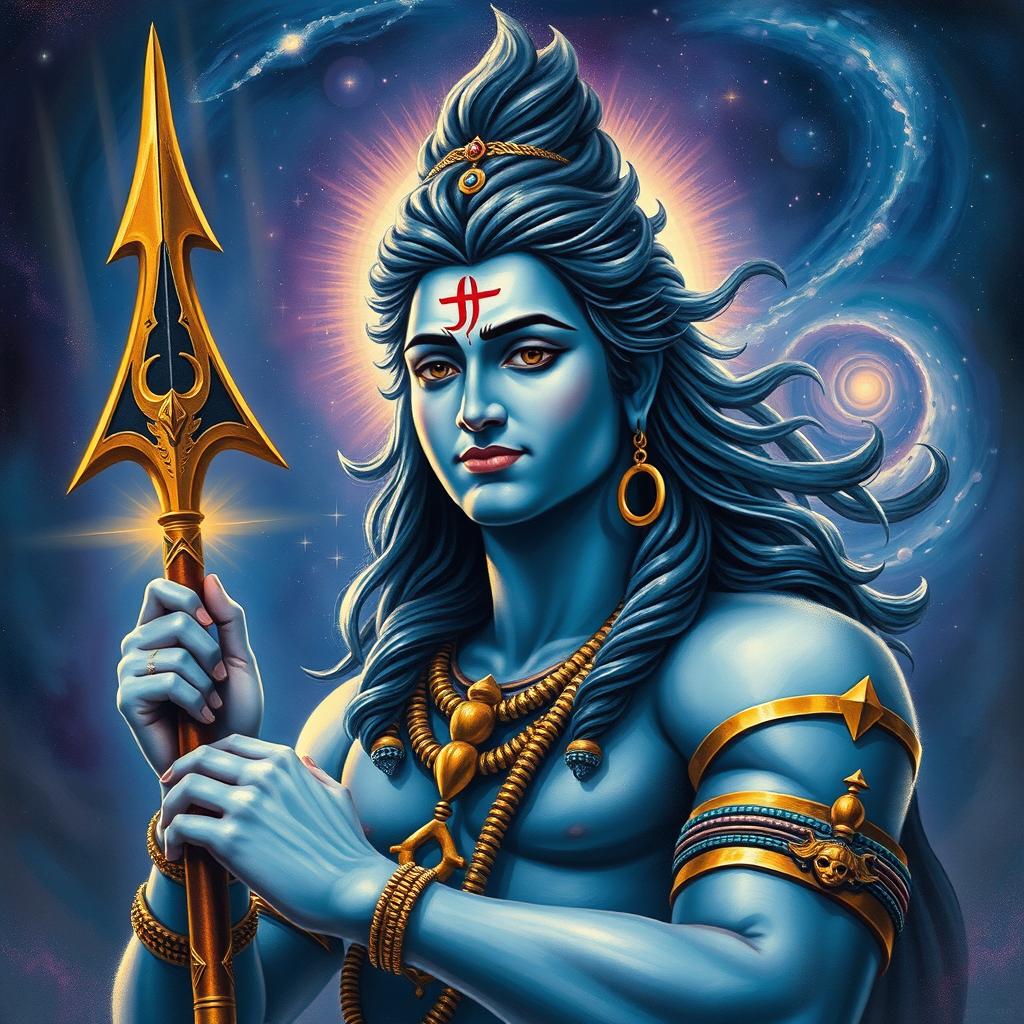 Divine Power: Lord Shiva with the Pinaka Bow