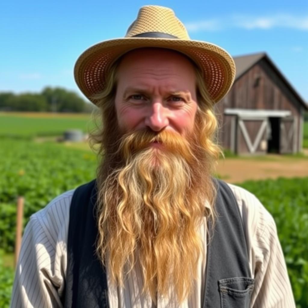 Traditional Amish Man Portrait