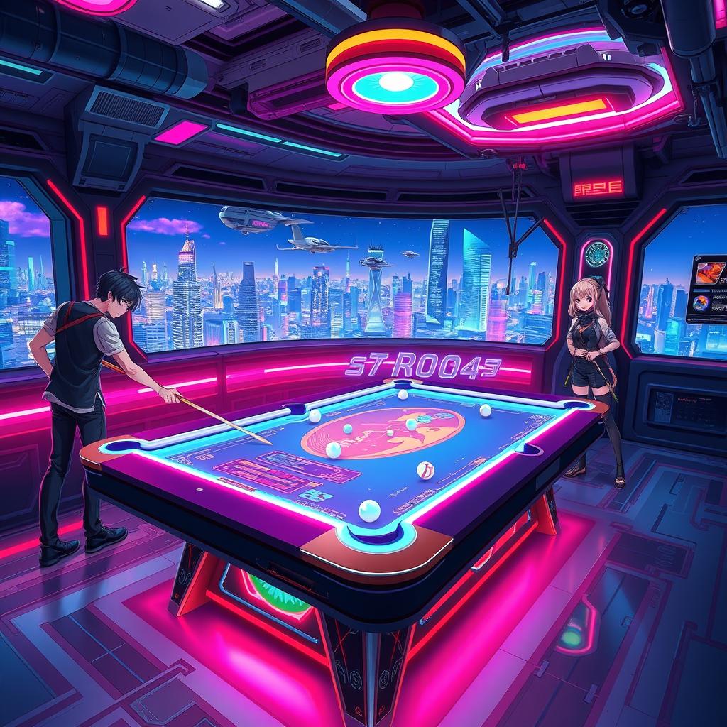 Dive into the Future: Anime Billiard Room