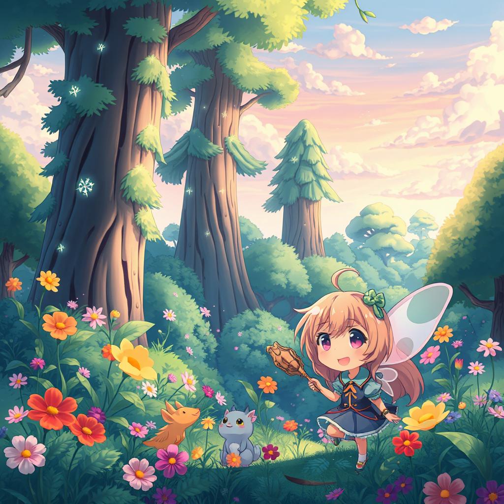 Dive into a Magical Anime Forest