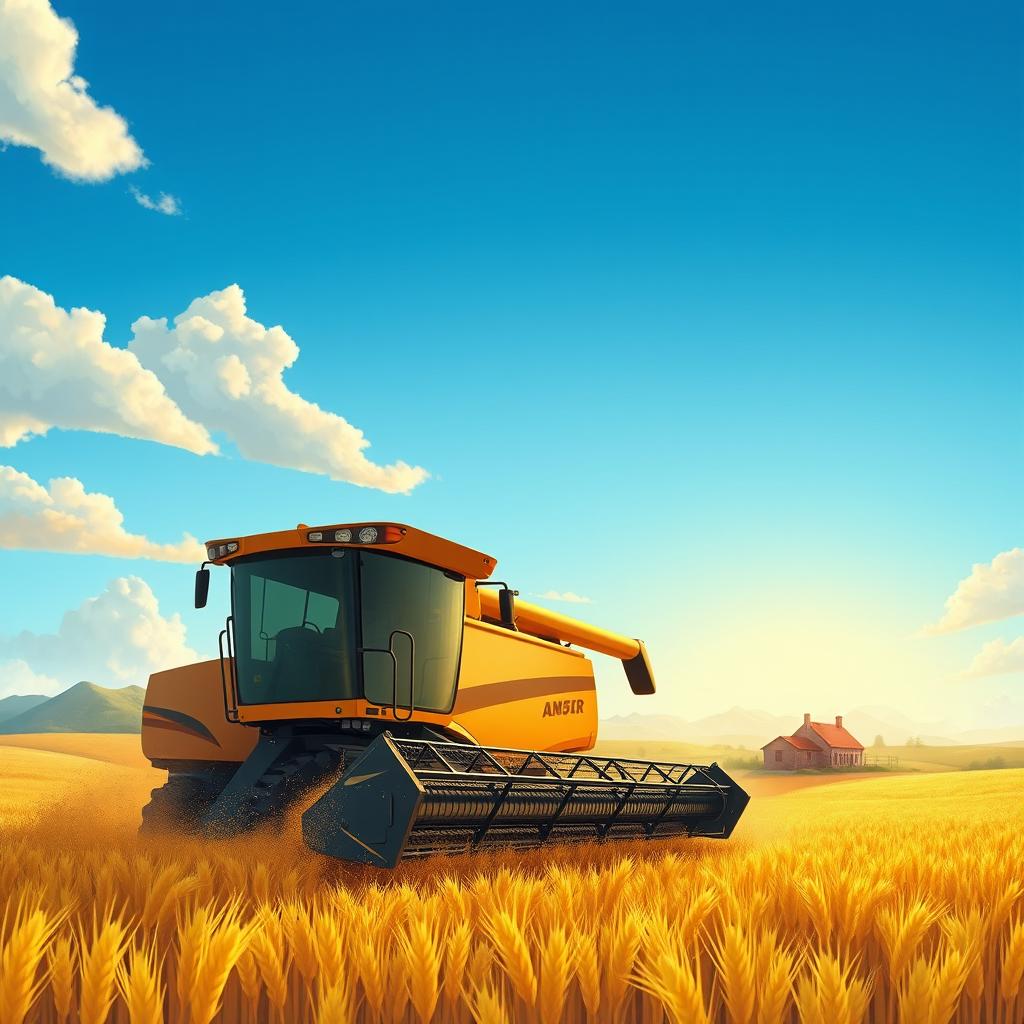 Harvesting Innovation: Modern Agricultural Harvester in Action