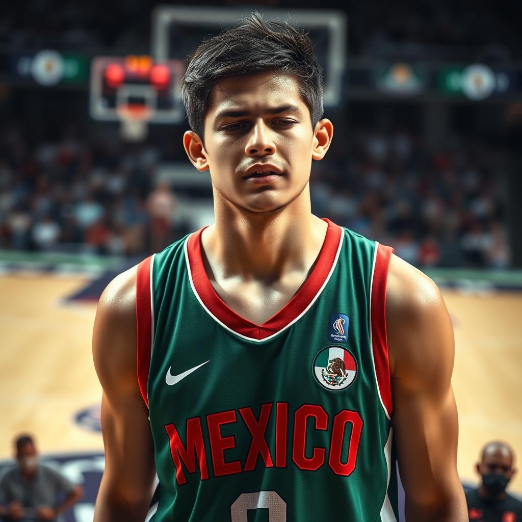 Emotional Moment: Mexican Basketball Player