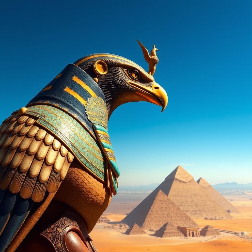 Horus: The Majestic Falcon God of Egypt