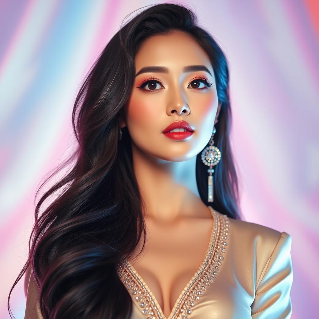 K-Pop Star Aesthetic: A Beautiful Womans Portrayal