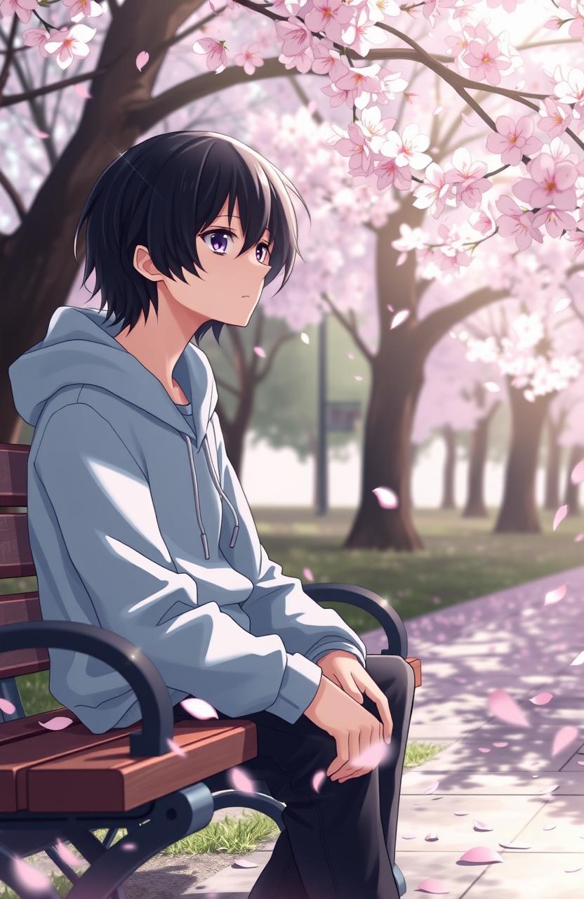 Lost in Thought: A Melancholic Anime Reflection