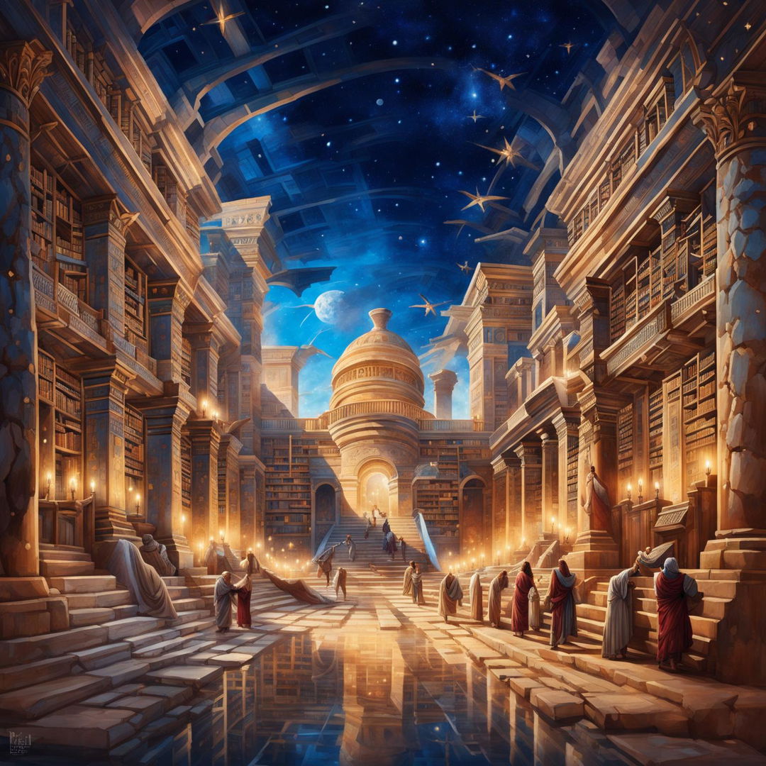 Twilight at the Great Library of Alexandria