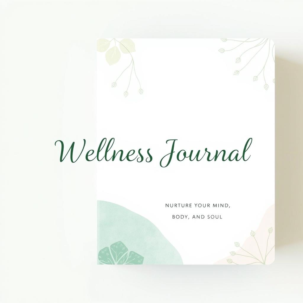 Serenity Awaits: Wellness Journal Cover Design