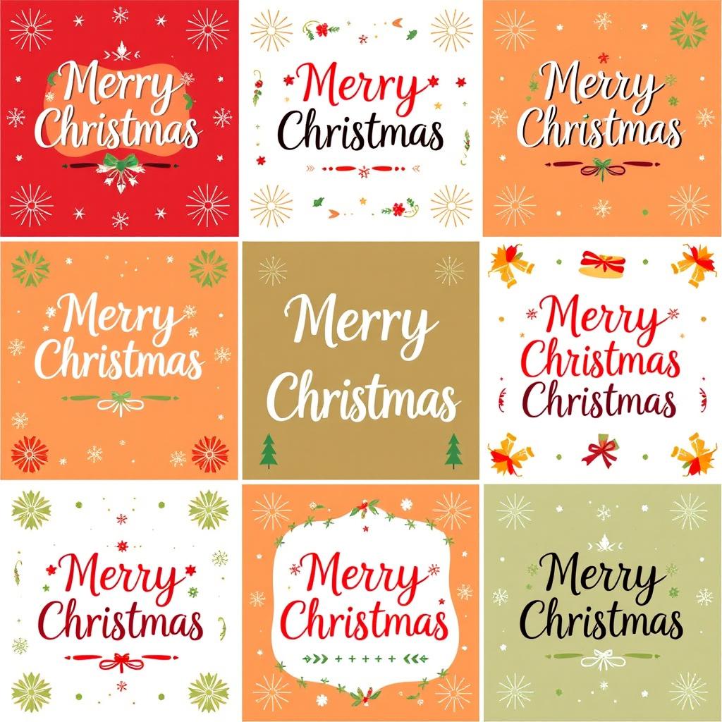 Explore Creative Merry Christmas Typography