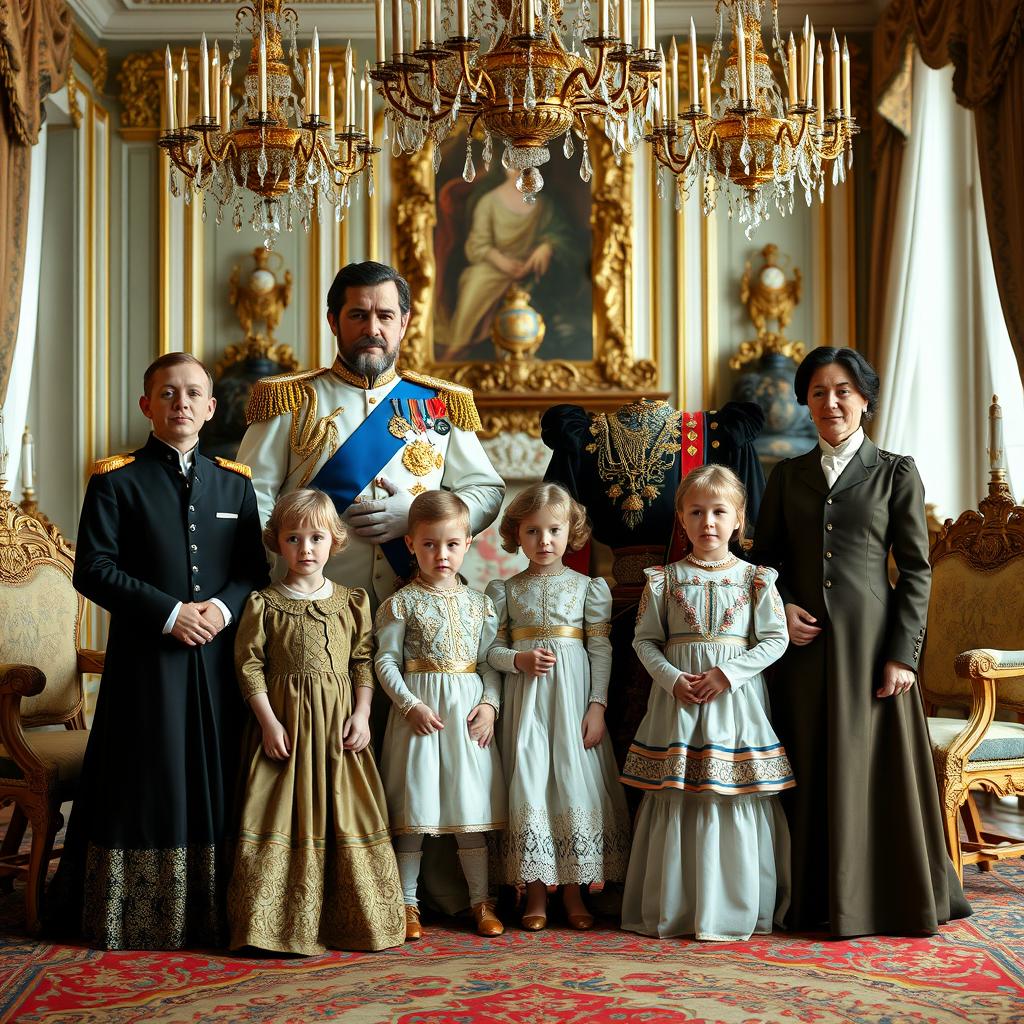 Regal Elegance: The Romanov Family Portrait