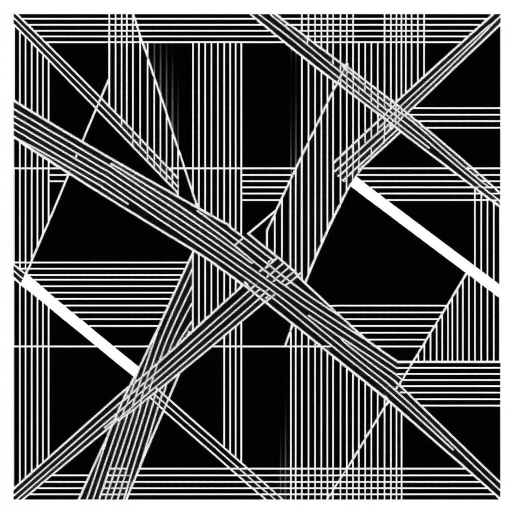 Complex Straight Line Pattern: A Visual Symphony