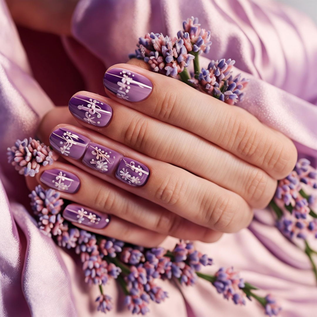 Step into Whimsy: Lavender Nails