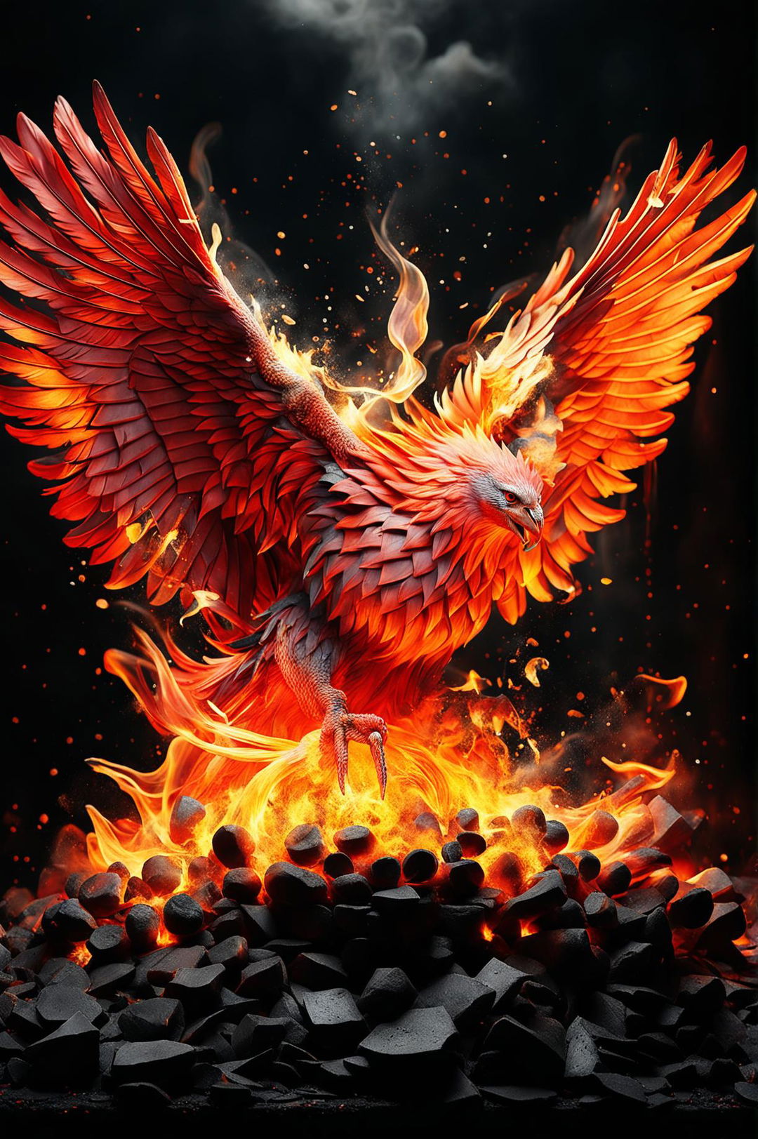 Phoenix Rises From the Ashes in Stunning 32k CGI