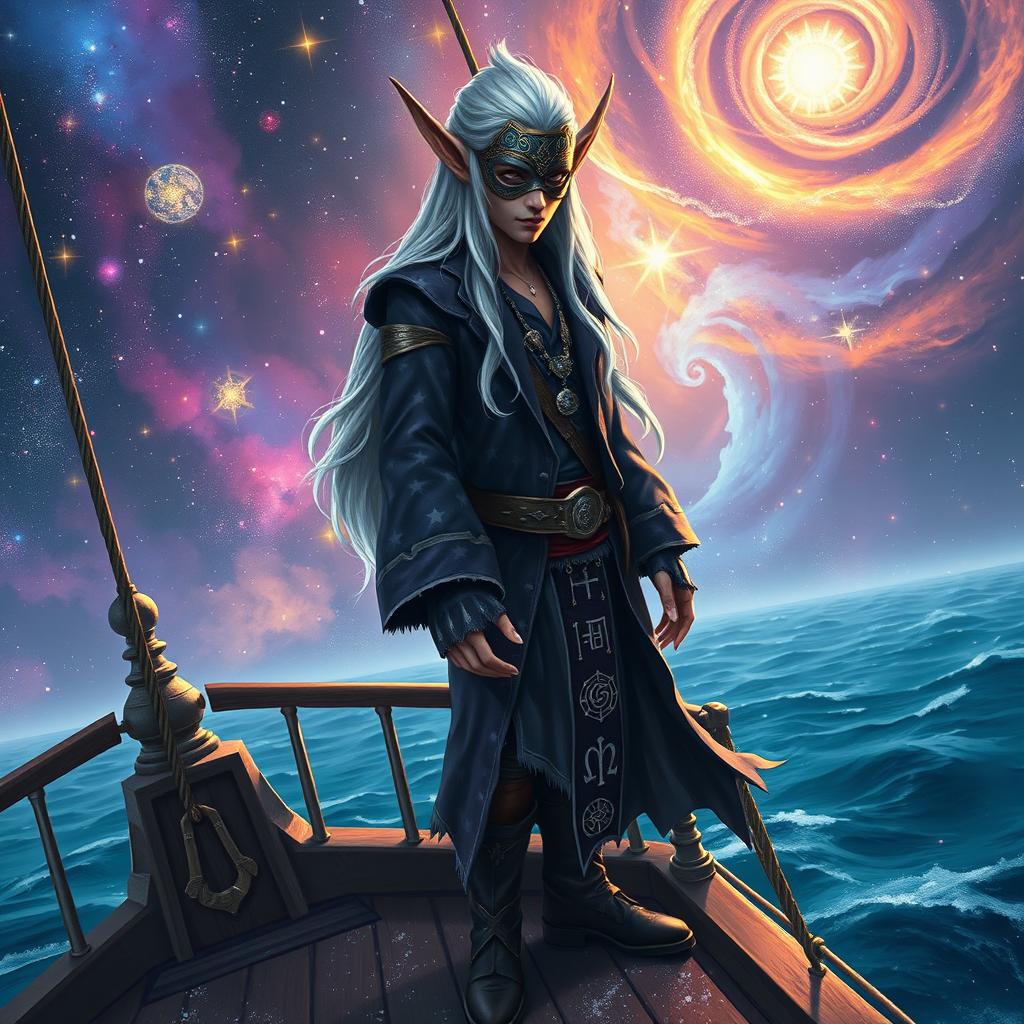 Cosmic Adventure: Astral Elf Pirate
