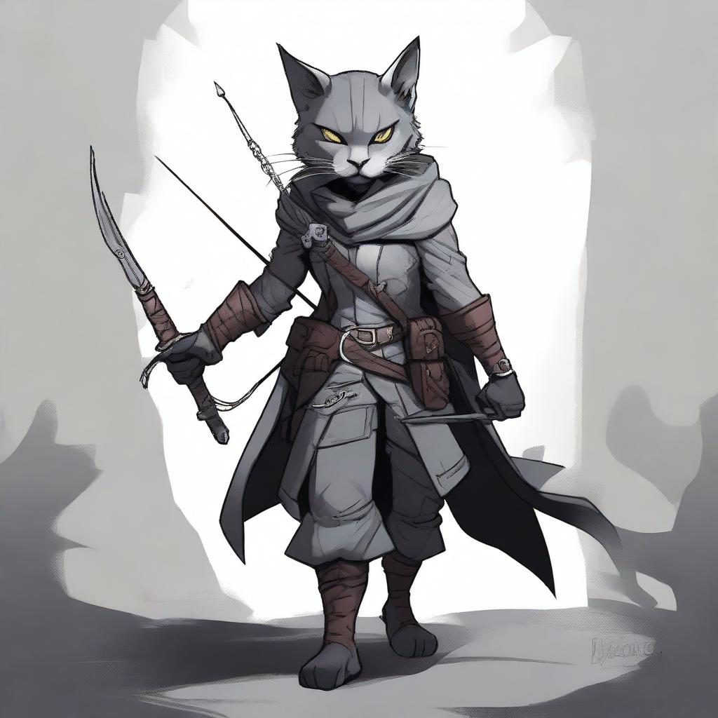Moonlit Stealth: Feline Rogue