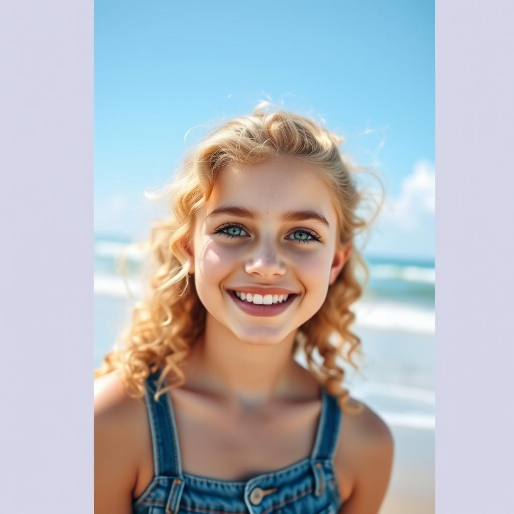 Joyful Moments: Vibrant Teenage Smile