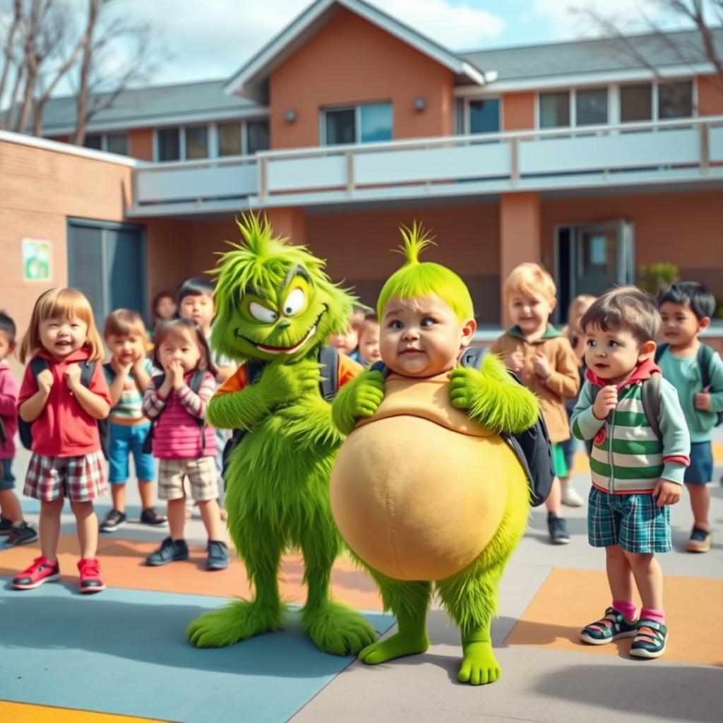 Mischief in the Schoolyard: Grinch-inspired Bully