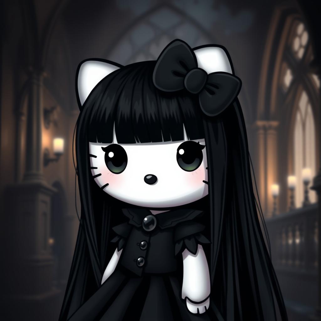 Gothic Hello Kitty: A Dark Twist on a Classic Icon