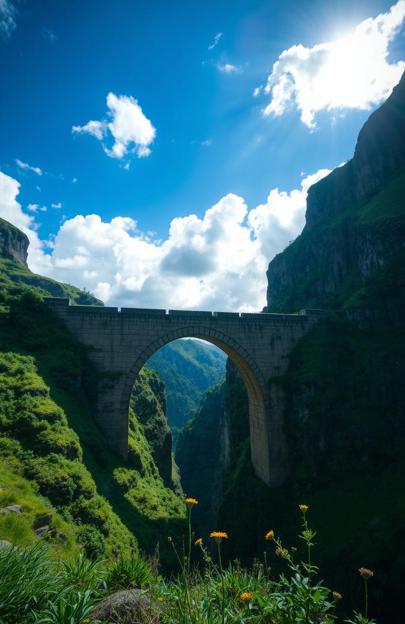 Discover the Majesty of a Weathered Medieval Bridge