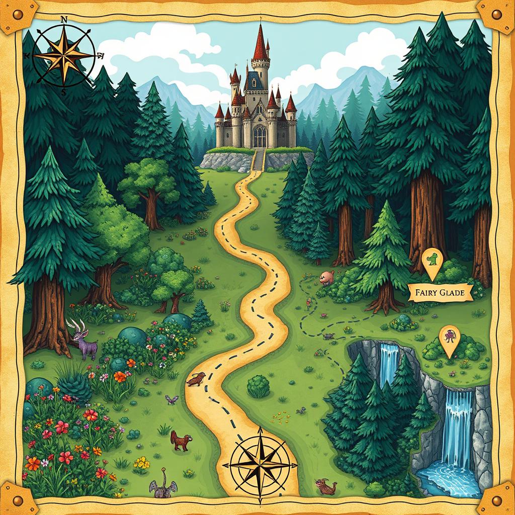 Discover the Enchanted Map: Castle to Mystical Forest