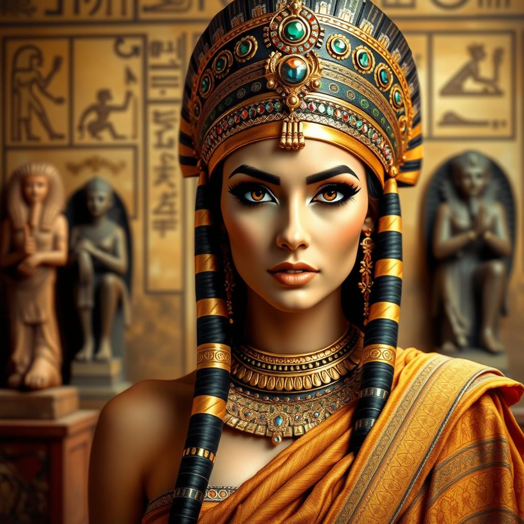 Stunning Portrait of Cleopatra: The Iconic Queen