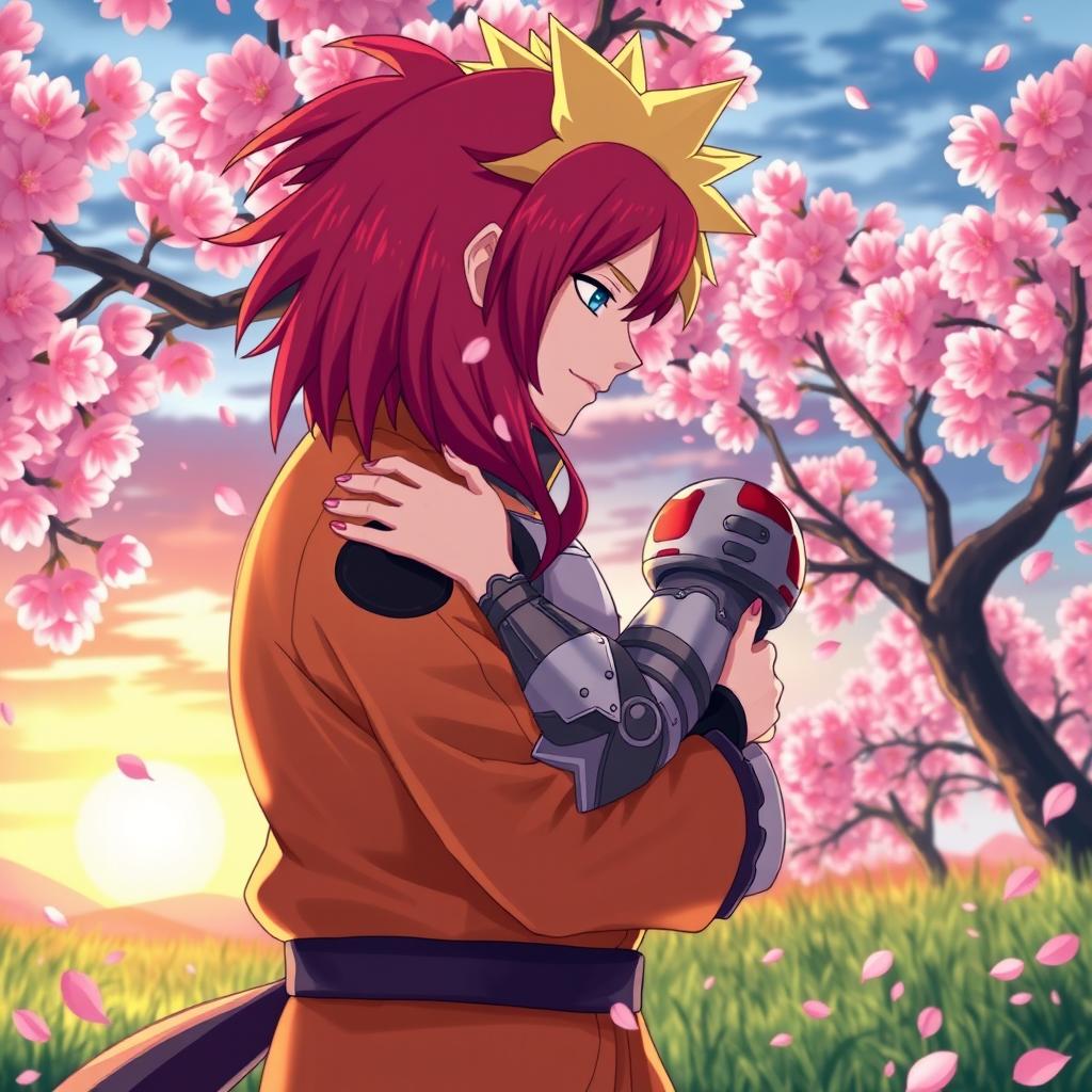 Epic Encounter: Naruto Meets Erza in Fantasy Bliss