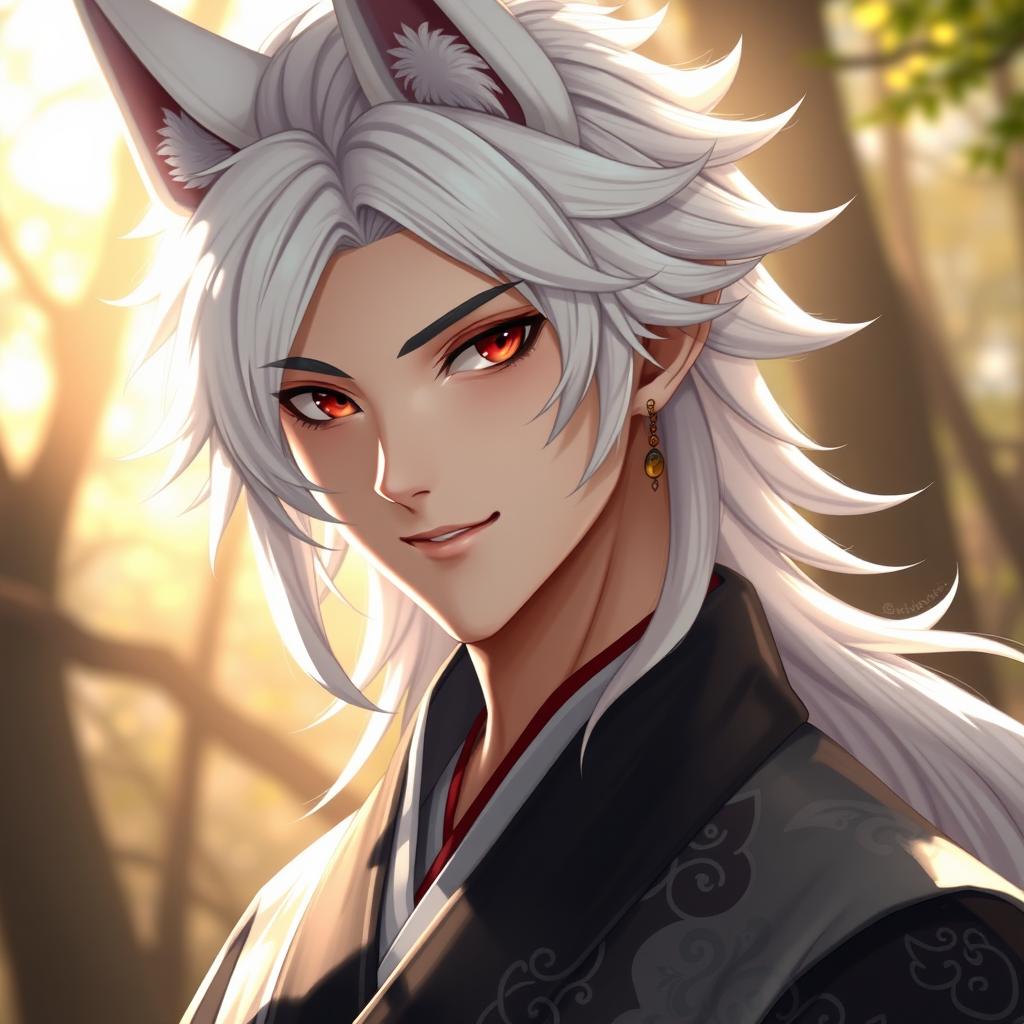 Mesmerizing Male Kitsune: Embrace the Mythical Charm