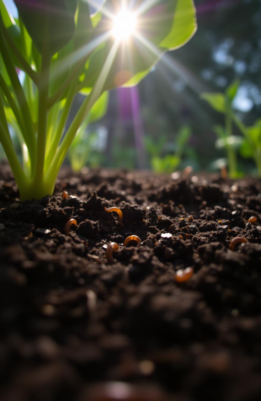Explore the Depths of Nature: Close-Up of Dark Fertile Soil