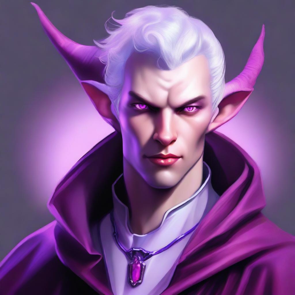 Enigmatic Tiefling: A Masterpiece of Artistic Expression