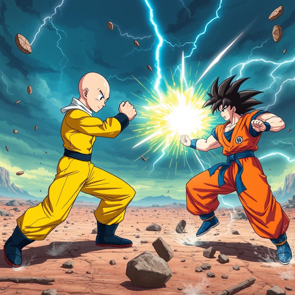 Epic Showdown: Saitama vs Goku