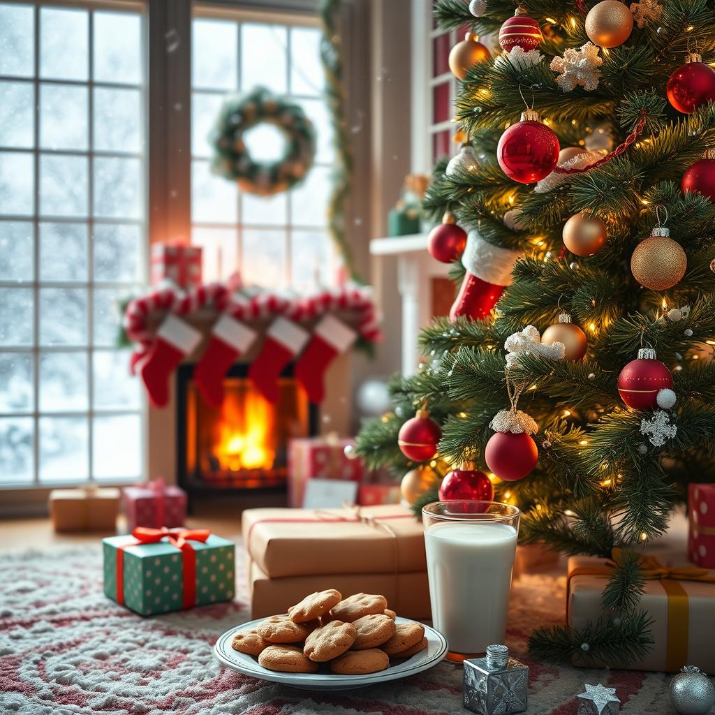 Magical Christmas Moments: A Cozy Holiday Scene
