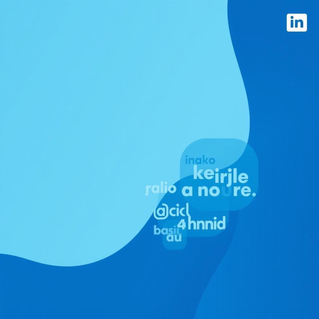 Professional Blue LinkedIn Background