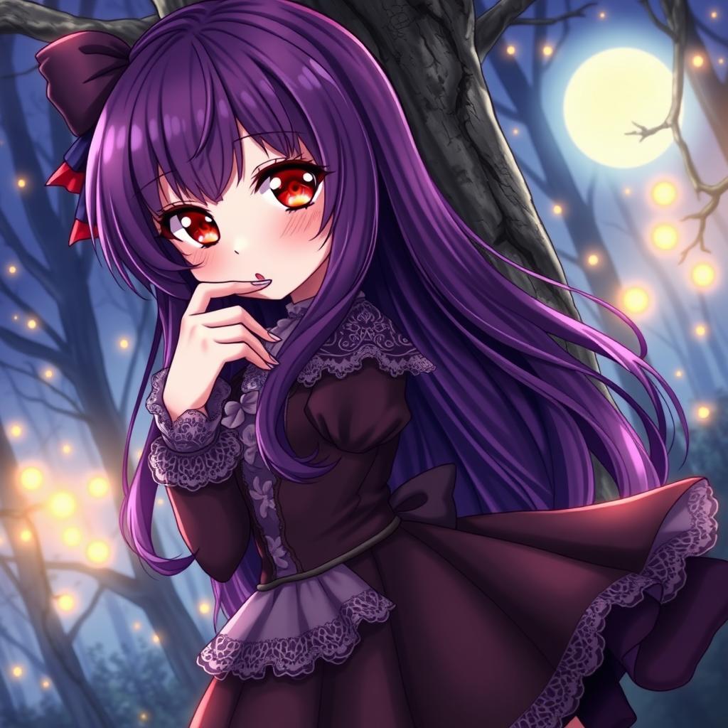 Shy Anime Vampire Girl: Embrace the Enchantment