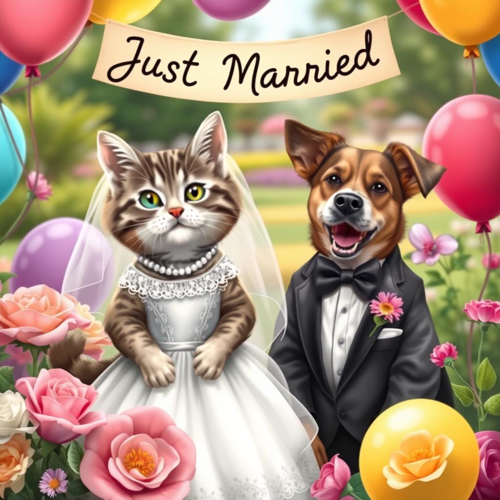 Whimsical Wedding: Furry Friends in Love